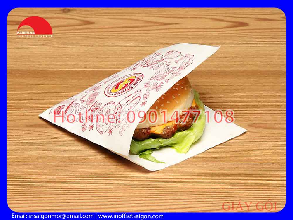 Túi Giấy Hamburger - Túi Giấy Thấm Dầu